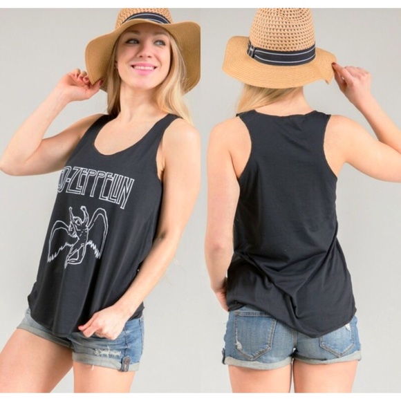 LAST ONE! ❤️ LED ZEPPELIN TANK🎸 - Picture 2 of 5